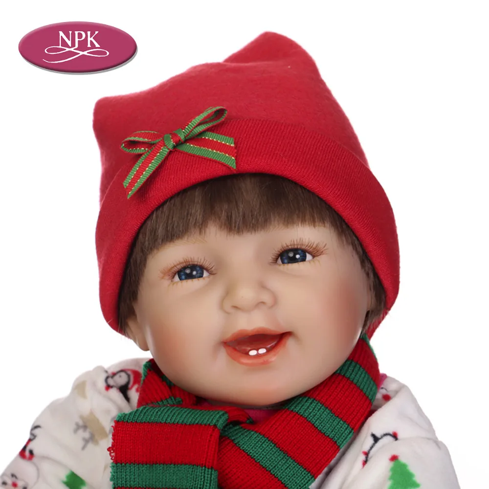 NPK 55CM Soft Silicone Reborn Baby Doll Toys Play Bedtime Toys Real Handmade Lifelike Girl Fashion Child Birthday Gifts For Gilr (3)
