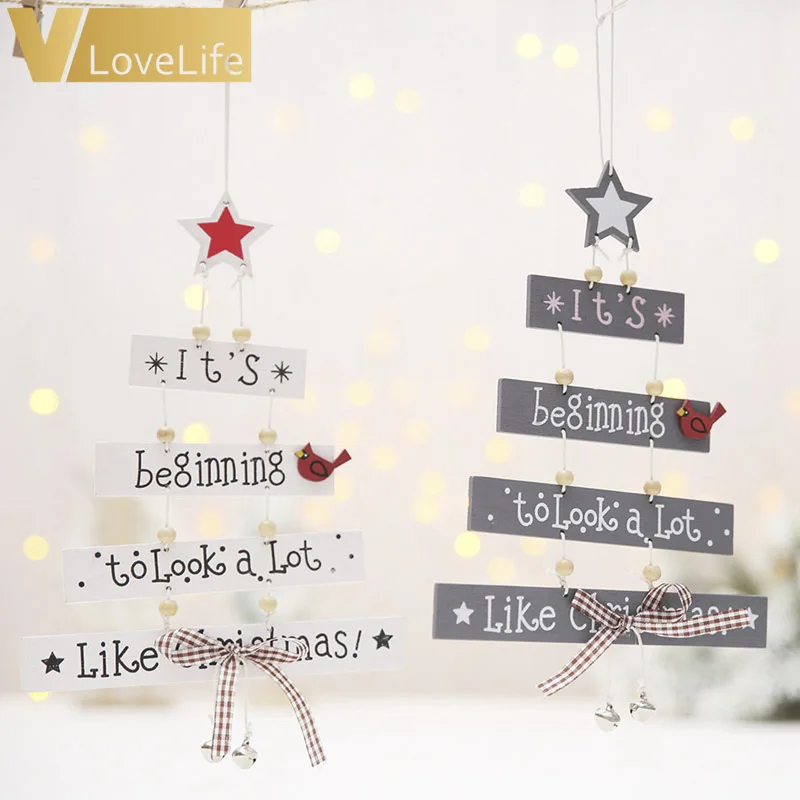 Blanco Navidad Adorno De Artesanía Feliz Navidad Hierro En Letras De Fieltro