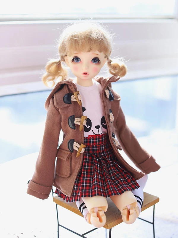 BJD кукольный светильник, шерстяное пальто для 1/4 BJD MSD MDD, кукольная одежда, кукольные аксессуары, рубашки и топы