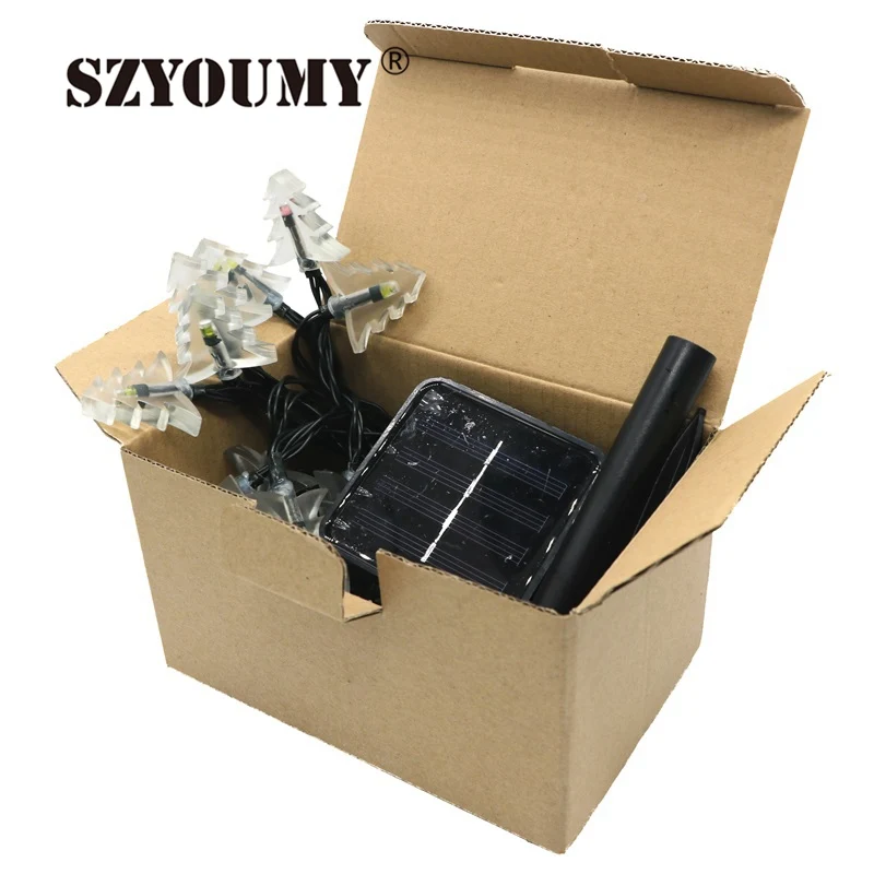 SZYOUMY Новое поступление светодиодные фонари наружные огни солнечная гирлянда 20