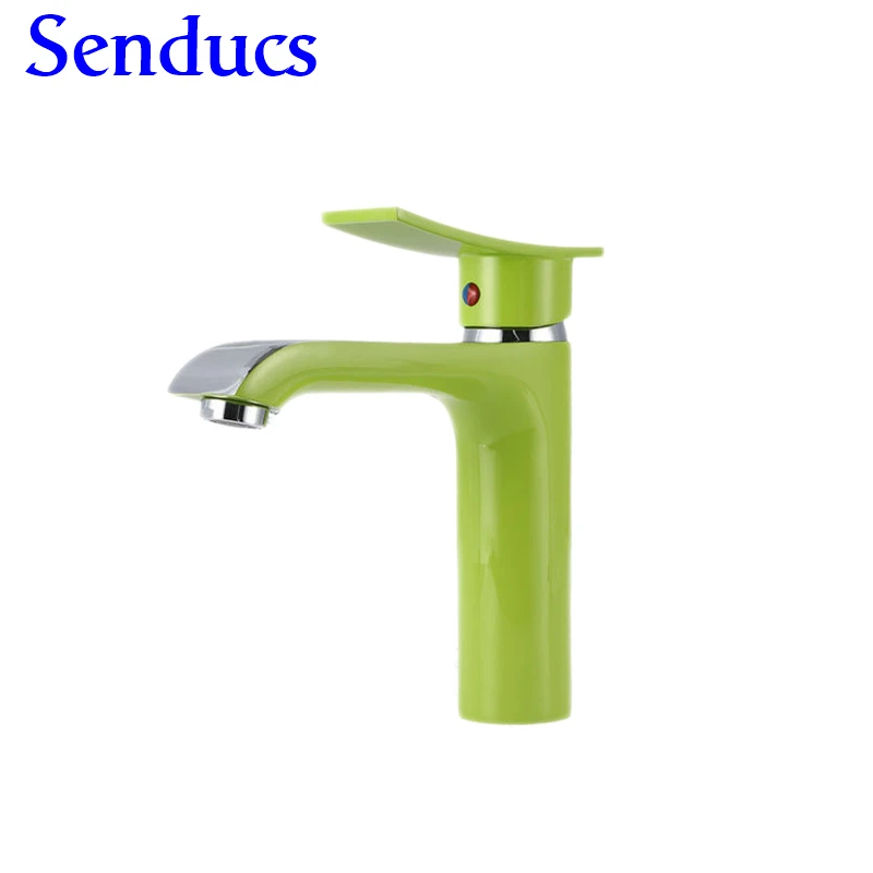 Free shipping green bathroom basin faucet with solid brass sink by top quality polished chrome mixer tap | Обустройство дома