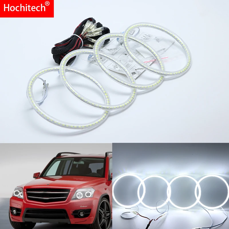 Для MERCEDES BENZ GLK CLASS X204 2010 2011 2012 ультра яркий SMD белый светодиод ангельские глазки halo