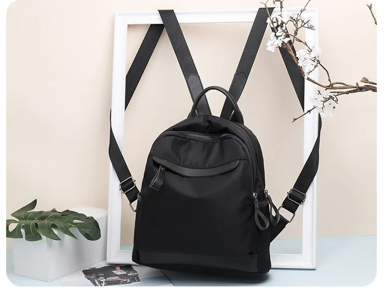 MJ Waterproof Oxford Cloth Travel Backpack Large Women Bag Female Korean Casual Bag Nylon Fashion School Bag for Teenage Girls (4)