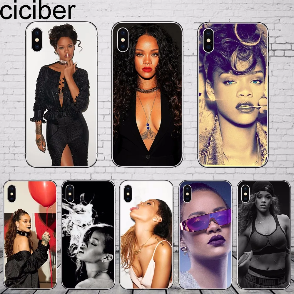 

ciciber Robyn Rihanna Fenty Phone Cases for iPhone 11 Pro Max Cover For iPhone XR 8 7 6 6S Plus X XS Max 5S SE Soft TPU Coque