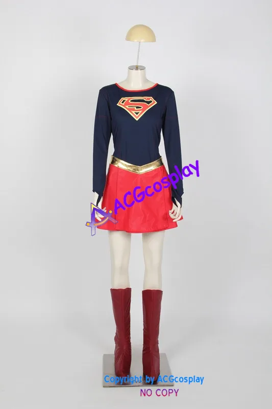 Супердевочка Косплей костюмы Супер вашу девочку от DC comics ACGcosplay костюм