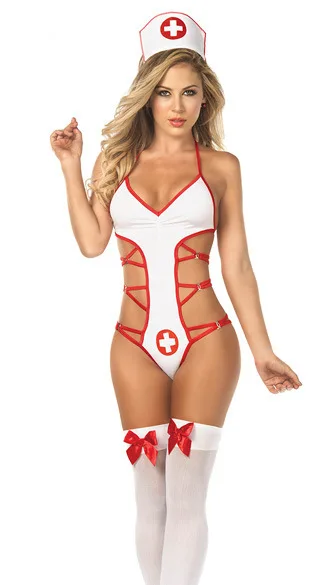 Siamese sexy nurse bandage taste suits female nurse Angel Cosplay clinic  service|suit motorbike|suit canvascosplay nana - AliExpress