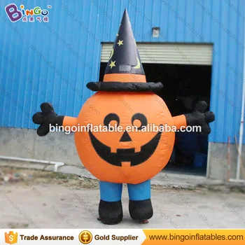 

Customized 2.2 meters tall inflatable pumpkin costumes promotional inflatable walking costumes for party toys