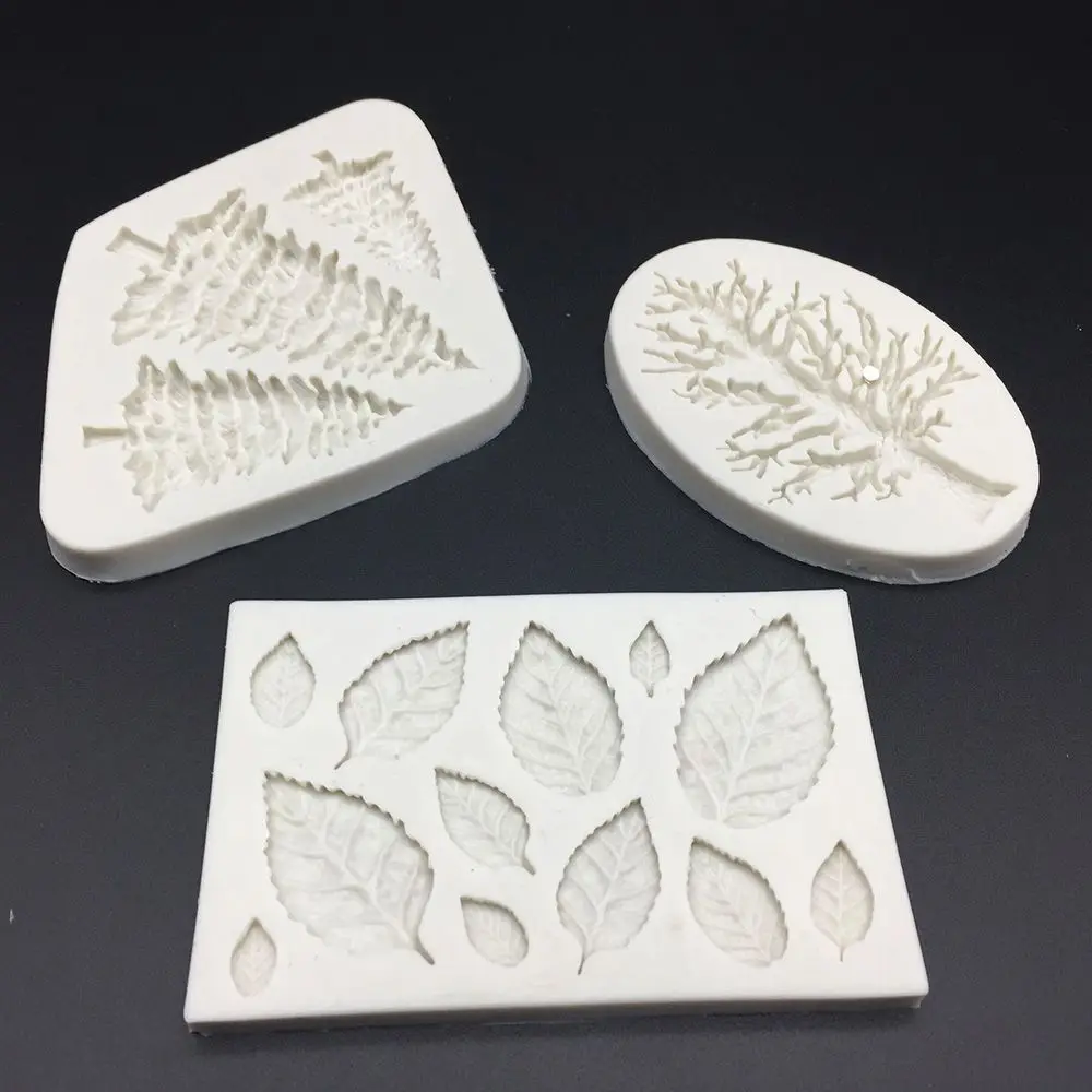 

Home DIY Chocolate Tree Leaves Shape Cake Decor Mould Silicone Fondant Mold Cake Decorating Tools Useful Baking Accessories Hot