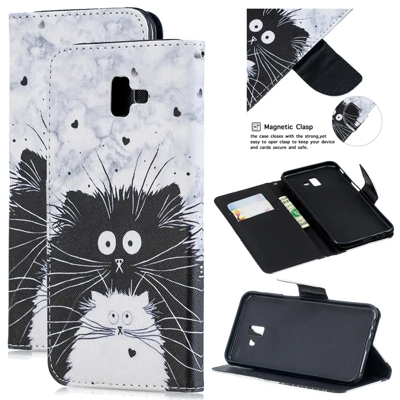 Flip Leather Wallet Cover For Samsung Galaxy J2Pro J4 J6 J8 2018 J4Plus J6Plus J3 J5 J7 2016 2017 J510 J330 J530 Note8 9 Case (14)