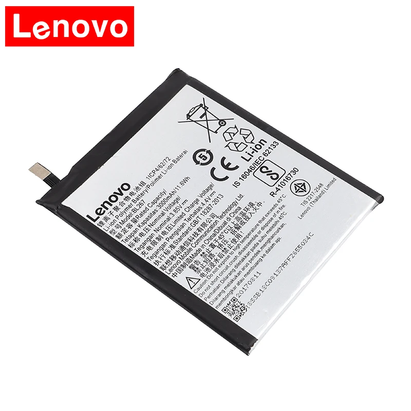 Оригинальный новый аккумулятор BL267 для Lenovo Vibe K6 2018 перезаряжаемый литий ионный 3000