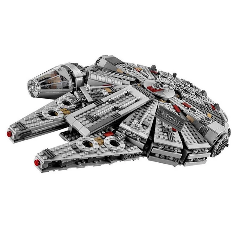 

05007 Star Series Force Awakens Millennium Building Falcon Blocks Space Ship bricks Compatible 75105 Kids Wars Toys hoibbes