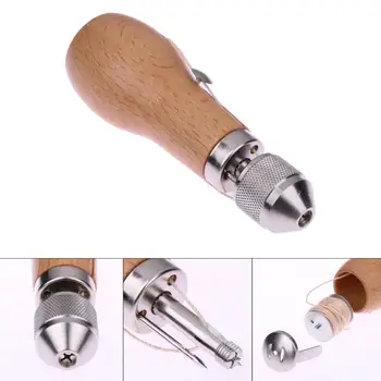 

Leather Sewing Kit Needle and Waxed Thread Leather Sail Canvas Heavy Repair Professional Speedy Stitcher Sewing Awl Tools