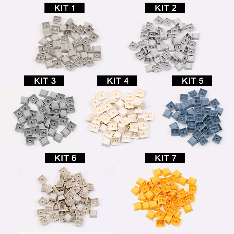 

Enjoypbt blank DSA keycaps with mixed color for cherry mx mechanical keyboard