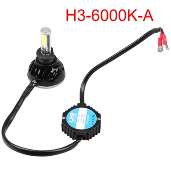 

Tonewan 2pcs 2400LM H3 LED Headlight Bulbs All-in-one Conversion Kit Cool White Light