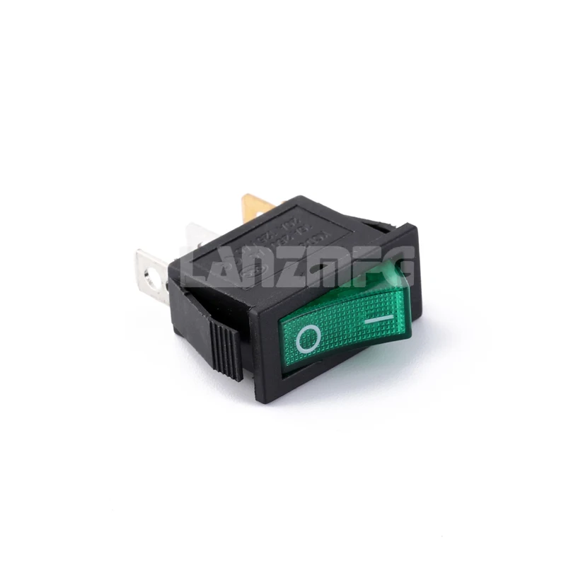 

KCD3-101N green light auto rocker switches round black