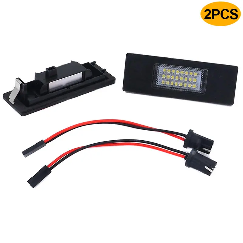 

2Pcs Car LED License Number Plate Light No Error 24 Leds Trunk Lamp for W E81 E87 E63 E64 E89 Z4 F20 F21 2017 XR657