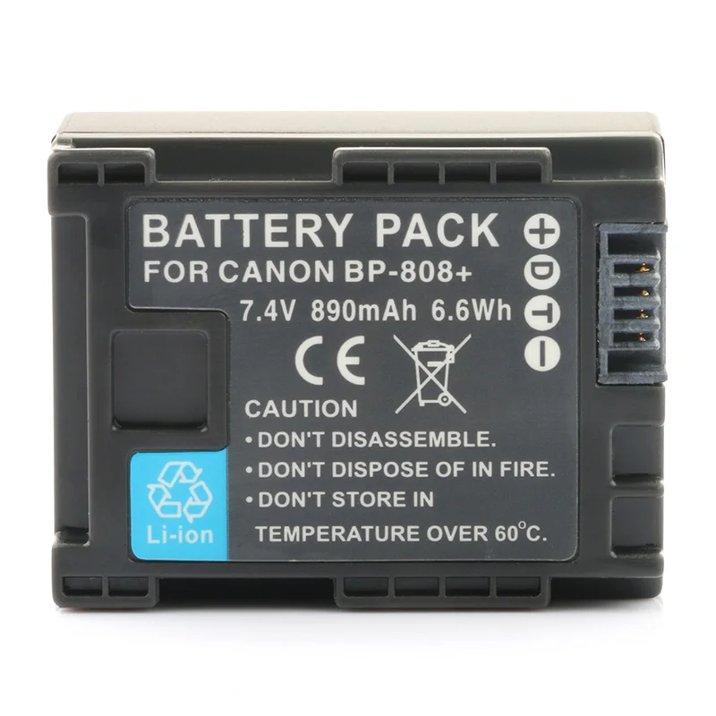 

LANFULANG Battery for Canon BP-808 BP 808 and for Canon FS305 FS306 FS307 FS36 FS37 FS406 FS46 XA10 HF100 HFS10 HFS11 HFS21