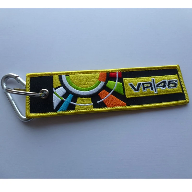 MOTO GP racing Keychain VR/46 the doctor double side weave Valentino