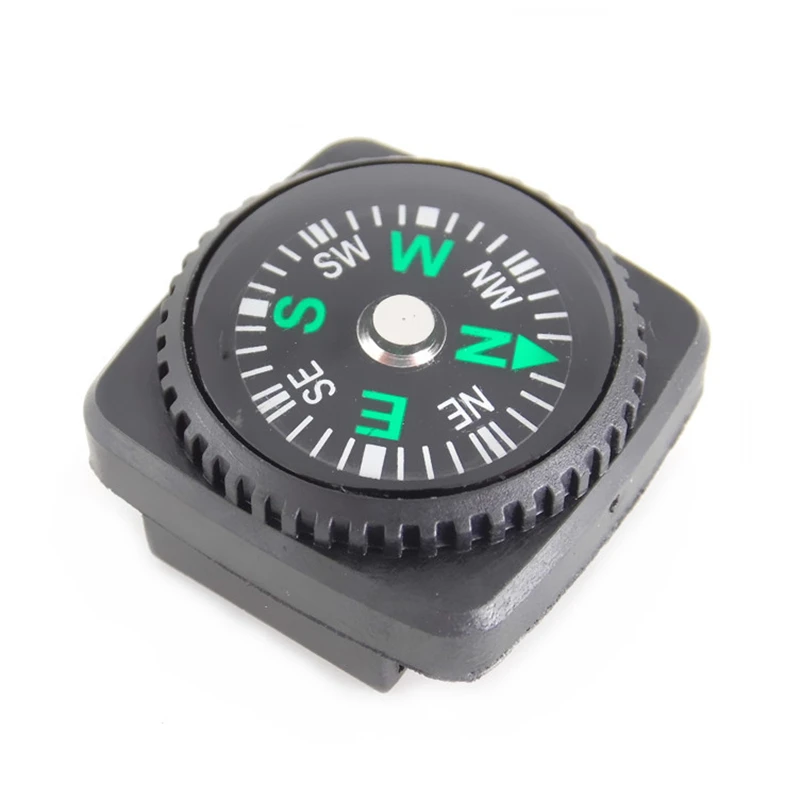 

HSEAYM 20mm Leather Case Compass Watch Ribbon Car Camping Hiking Pointing Guide Portable Handheld Compass