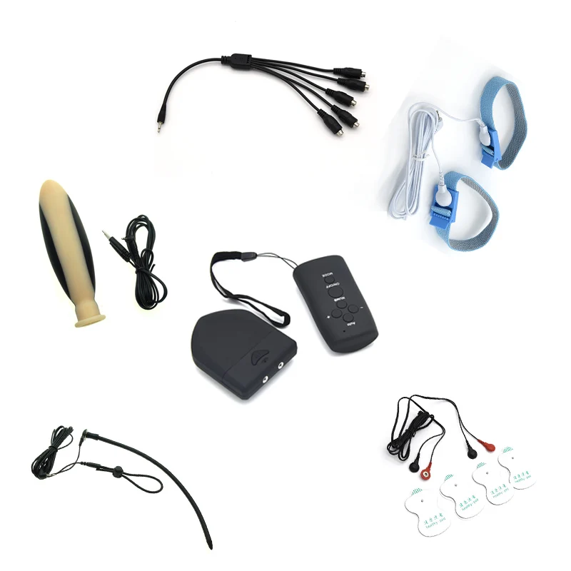 Wireless Remote Control Electro Shock Medical Kits For Man Penis Ring
