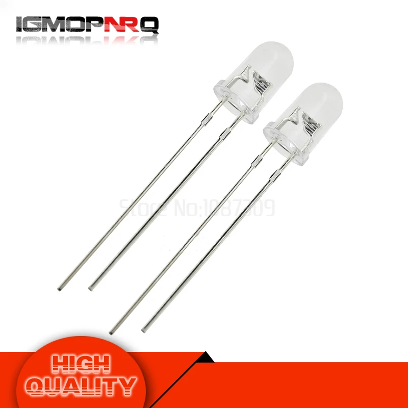 10pcs 5mm 850nm IR infrared Launch emission tube diode LED Lamp Emitting