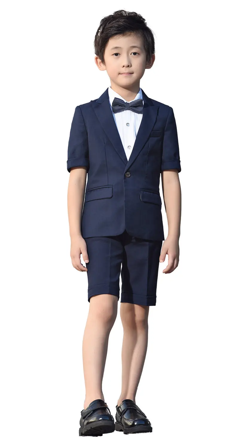 

5 Piece Boys Short Suit Set Slim Fit Summer Suits ,Suit For Boys