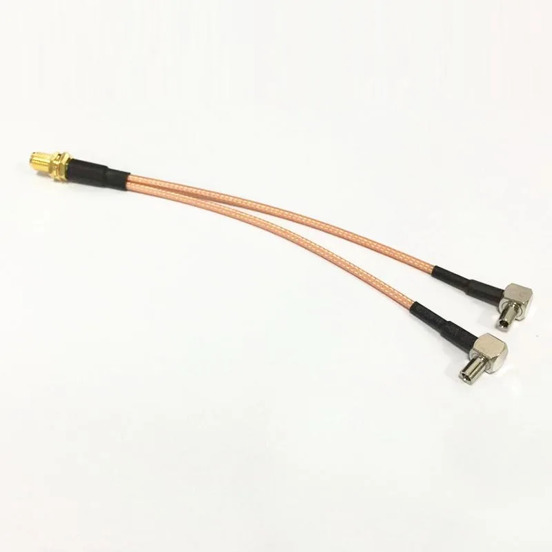 НОВЫЙ SMA женский Тип Y 2X TS9 Разъем Splitter Combiner кабель косичку RG316 15 см длинные для Huawei e5776 E5332 E397