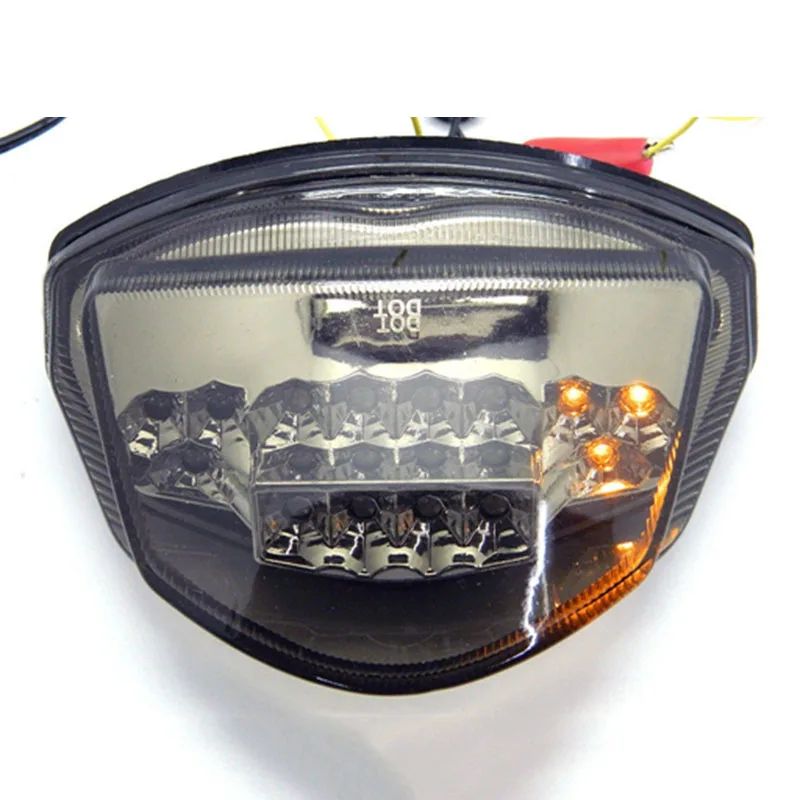 Smoke LED Integrated Taillight For 2008 Suzuki GSXR 600+Sportbike Keychain