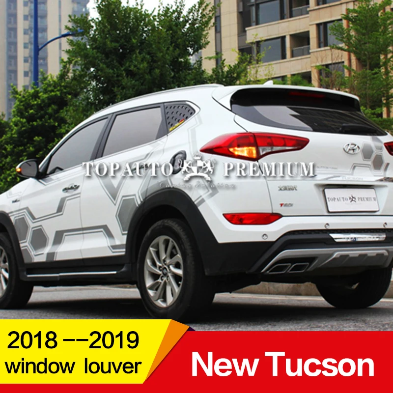 Используется для hyundai new tucson Window Louver2018 год PP пластик солнцезащитный козырек заднего стекла украшение автомобиля переоборудование