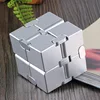 Stress Relief Toy Premium Metal Infinity Cube Portable Decompresses Relax Toys for Adults Men Women 1