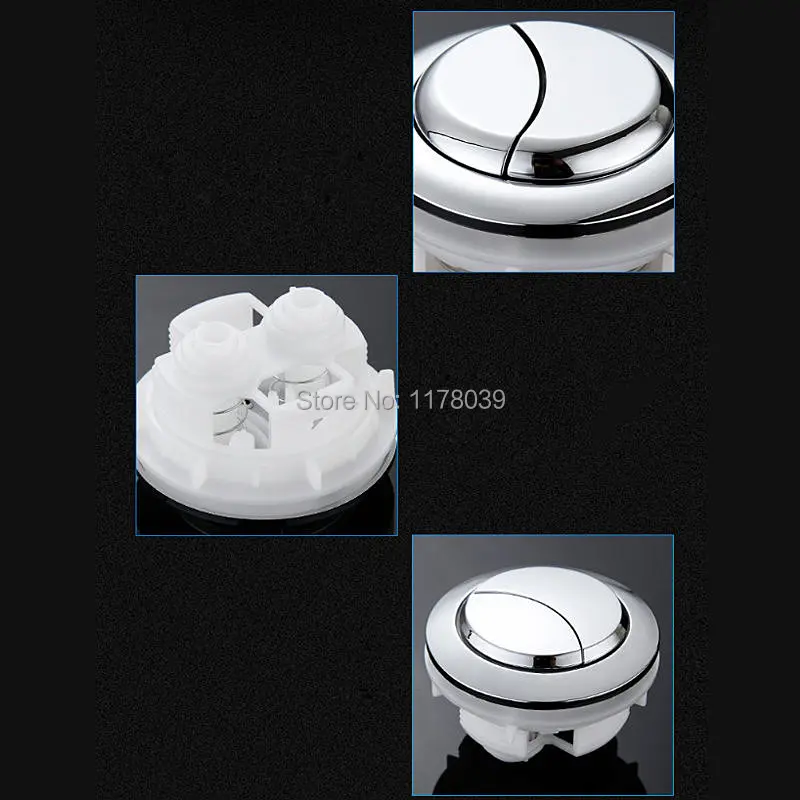 Universal Round double button,One-piece toilet water tank switch button,Inside diameter 48mm Toilet flush Push Buttons,J17332