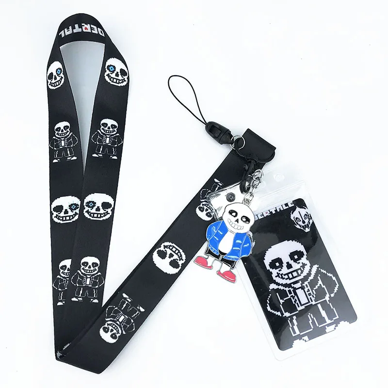 

Game Undertale Sans Neck Strap Lanyards for keys ID Card Gym Mobile Phone Strap USB Badge Holder Rope Pendant Key Chain Gift New