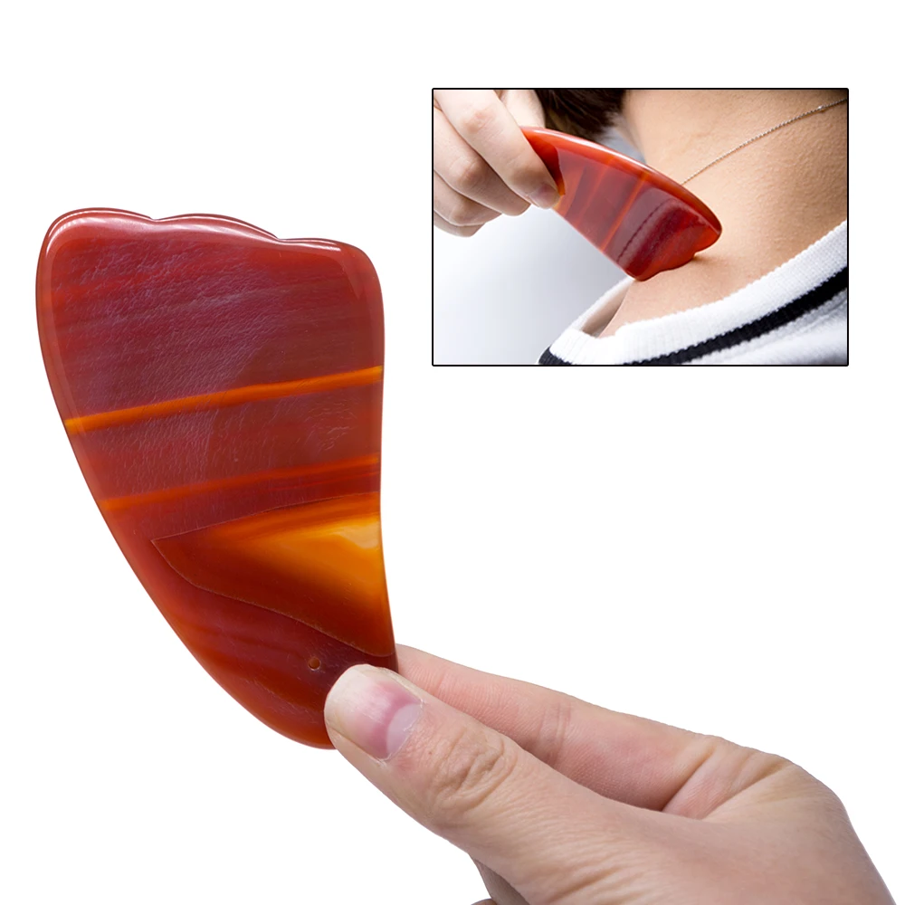 Agate GuaSha Scraping Board Set Massage Tools for SPA Salon Acupuncture Therapy Trigger Point Treatment C1432 Agate GuaSha Scraping Board Set Massage Tools for SPA Salon Acupuncture Therapy Trigger Point Treatment C1432