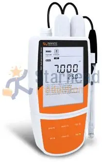 Portable pH/ORP/DO/C/F Meter pH Dissolved Oxygen Temperature, 500 memory, USB communication, ppm, mg/L or % saturation