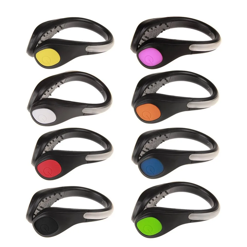 Cheap 1 Pcs LED Luminous Shoe Clip Outdoor Bicycle LED Luminous Night Running Shoe Safety Clips Cycling Sports Warning Light Safety 3