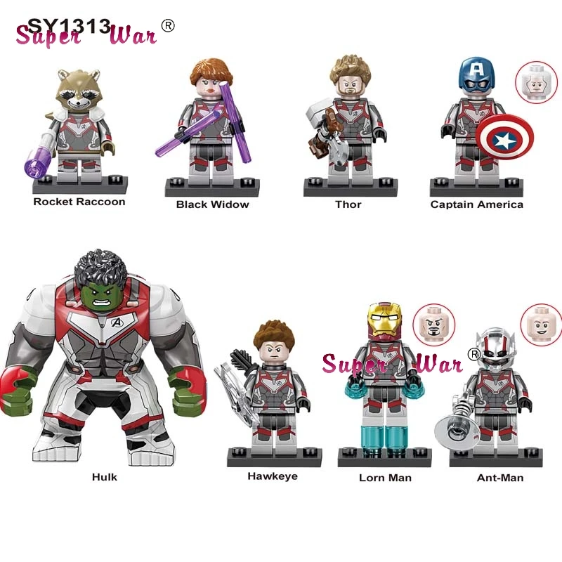10 компл. Marvel Comics Series 8 Мстители Железный человек военная машина MK50 MK85 блоки игрушки Модель Кирпичи дети - Цвет: 10Set-SY1313