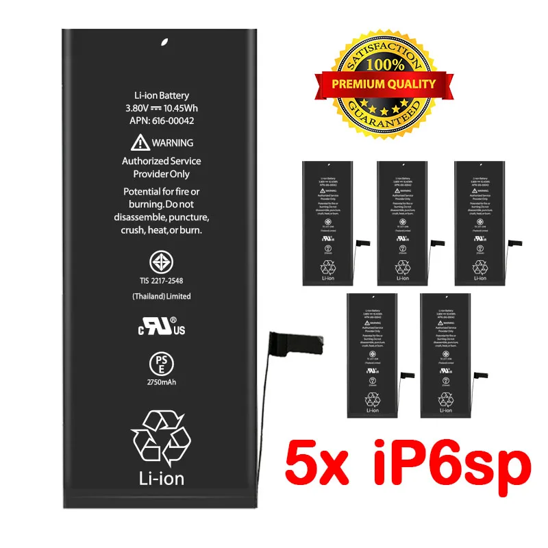 

5pcs/lot Brand New Premium Quality Battery For iPhone 6s Plus Replacement
