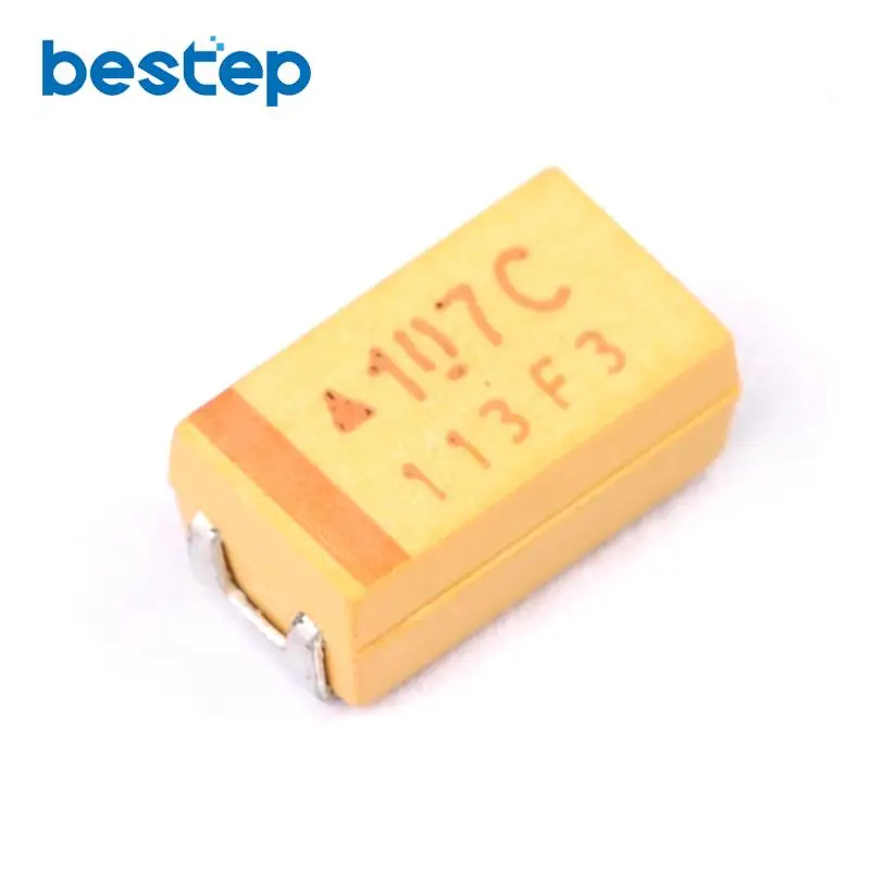 100PCS Chip Tantalum Capacitor C size 6032 SMD C 16V 100UF C 107C