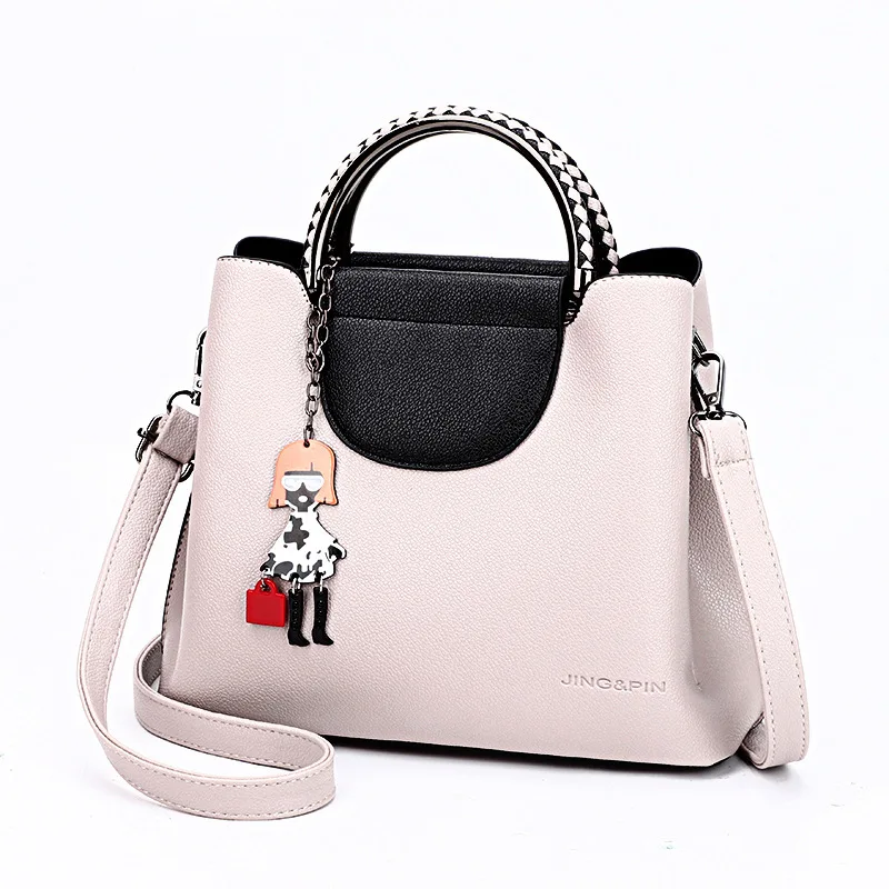 

Women's Bag 2019 New Big Bag Wild Temperament Handbag Korean Version of The Large-capacity Shoulder Messenger Bag Handbags PU