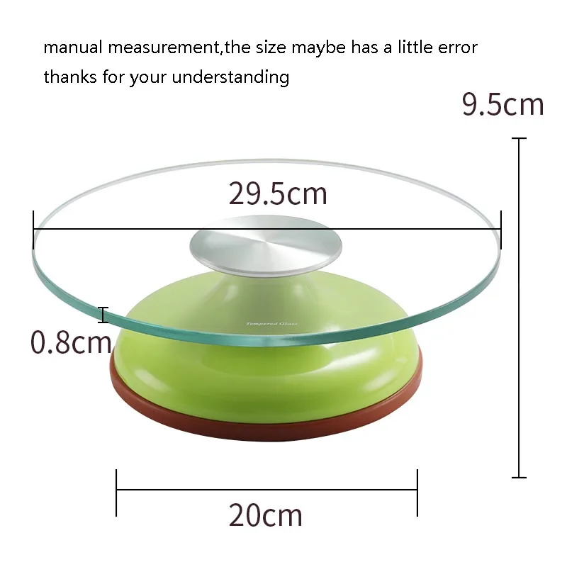 Современный поворотный стол для торта из АБС-пластика, вращающаяся стеклянная пластина для изготовления торта, вращающаяся подставка/кухонные аксессуары, инструменты для выпечки, дисплей