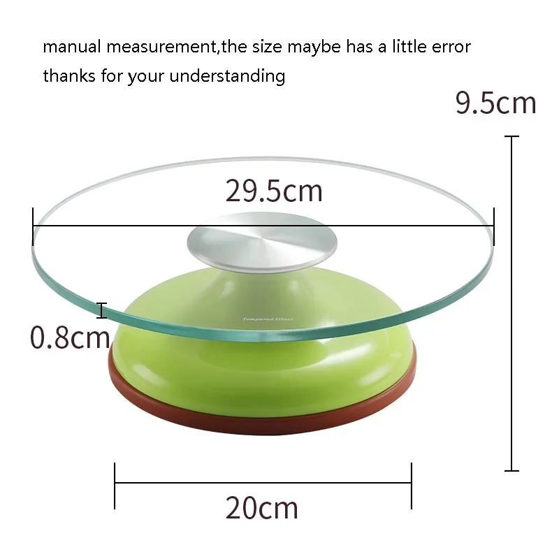  Modern Cake Turntable ABS Plastic Glass Rotating Plate for Make Cake Revolving Stand / Kitchen Acce - 33014213160