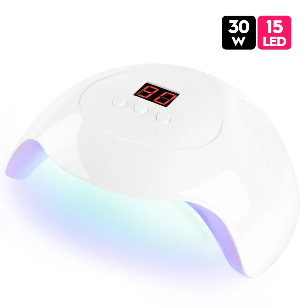 

Nail Dryer For Nail LED UV Lamp 30W MINI USB Lamp For Manicure LCD Display Drying All Gels Nail Polish Nail Art Tools