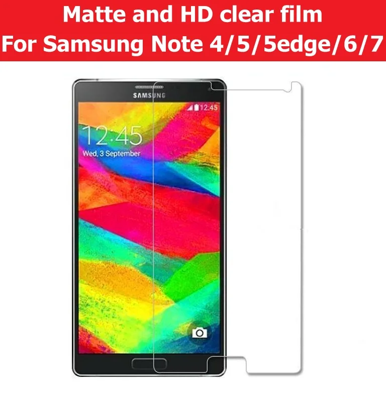 Anti Glare Matte Film For Samsung Galaxy Note4 N9100 Note5
