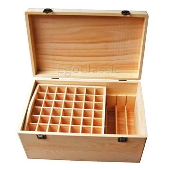 

New Design Bilayer combination Multifunctional wooden Essential Oils Boxes max 102 bottles Natural pine without paint F007018