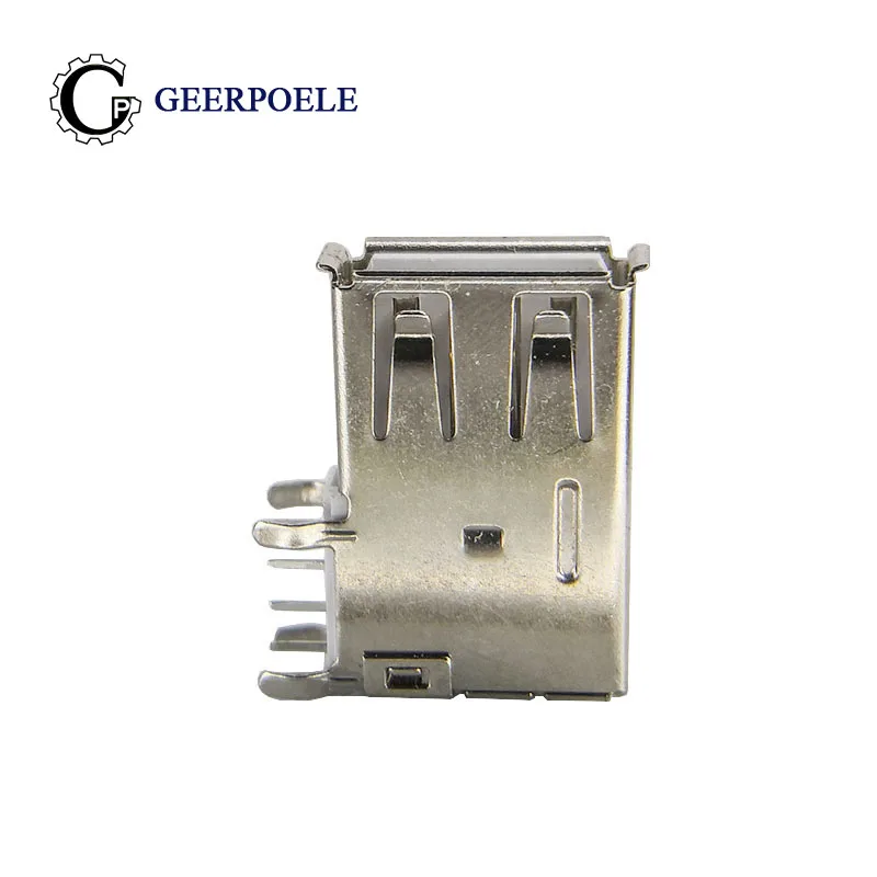 

10 pcs/lot USB 2.0 Female Type A Side Plug 4 Pin Connectors Female USB Connector Tail Plug Port Jack Sockect Terminals