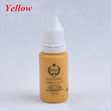 2 шт Microblade Перманентный макияж для бровей желтые чернила татуировки и высокое качество постоянный макияж краска для бровей чернила татуировки