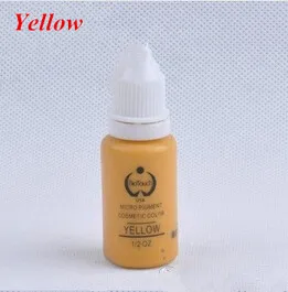 

2 piece Microblade Eyebrow Permanent Makeup Yellow Tattoo Ink &High Quality Permanent Makeup Pigment Eyebrow Tattoo Ink