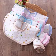 Многоцветные новые детские нагрудники и салфетки для отрыжки 360 градусов хлопок защелки восьмиугольник нагрудники водонепроницаемый детский хлопок полотенце желтое кружево A