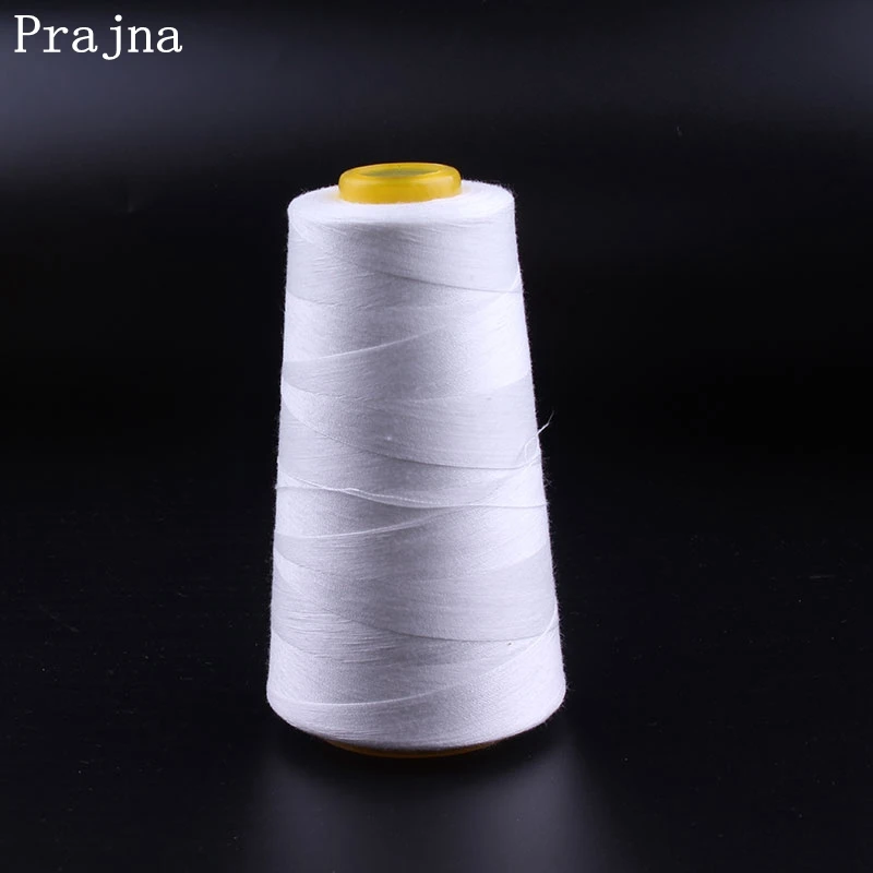 Prajna White Sewing Thread 3000 Y Industrial Sewing Thread Machine 40S