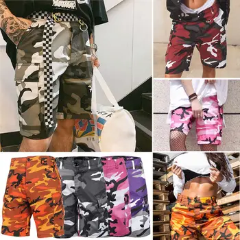 

Women Ladies Camouflage Casual middle pants Summer Loose Pants Trousers Knee Length Pant